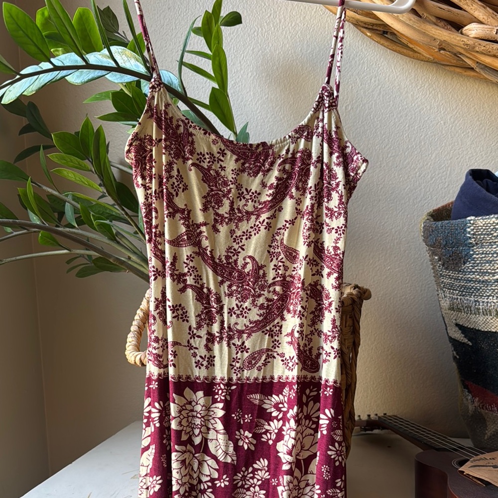 Novella Royale Floral Print Spaghetti Strap Dress